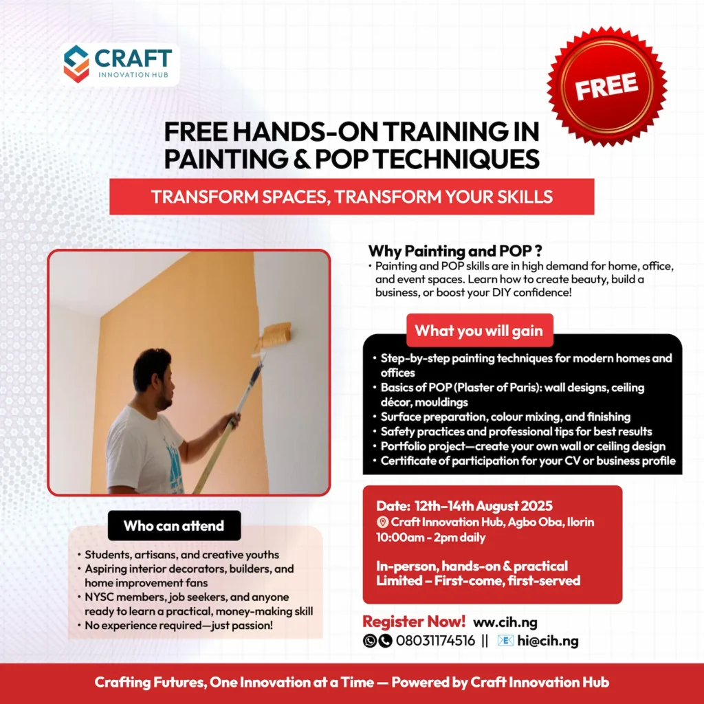 Free Training in Painting & POP