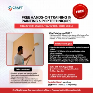 Free Training in Painting & POP