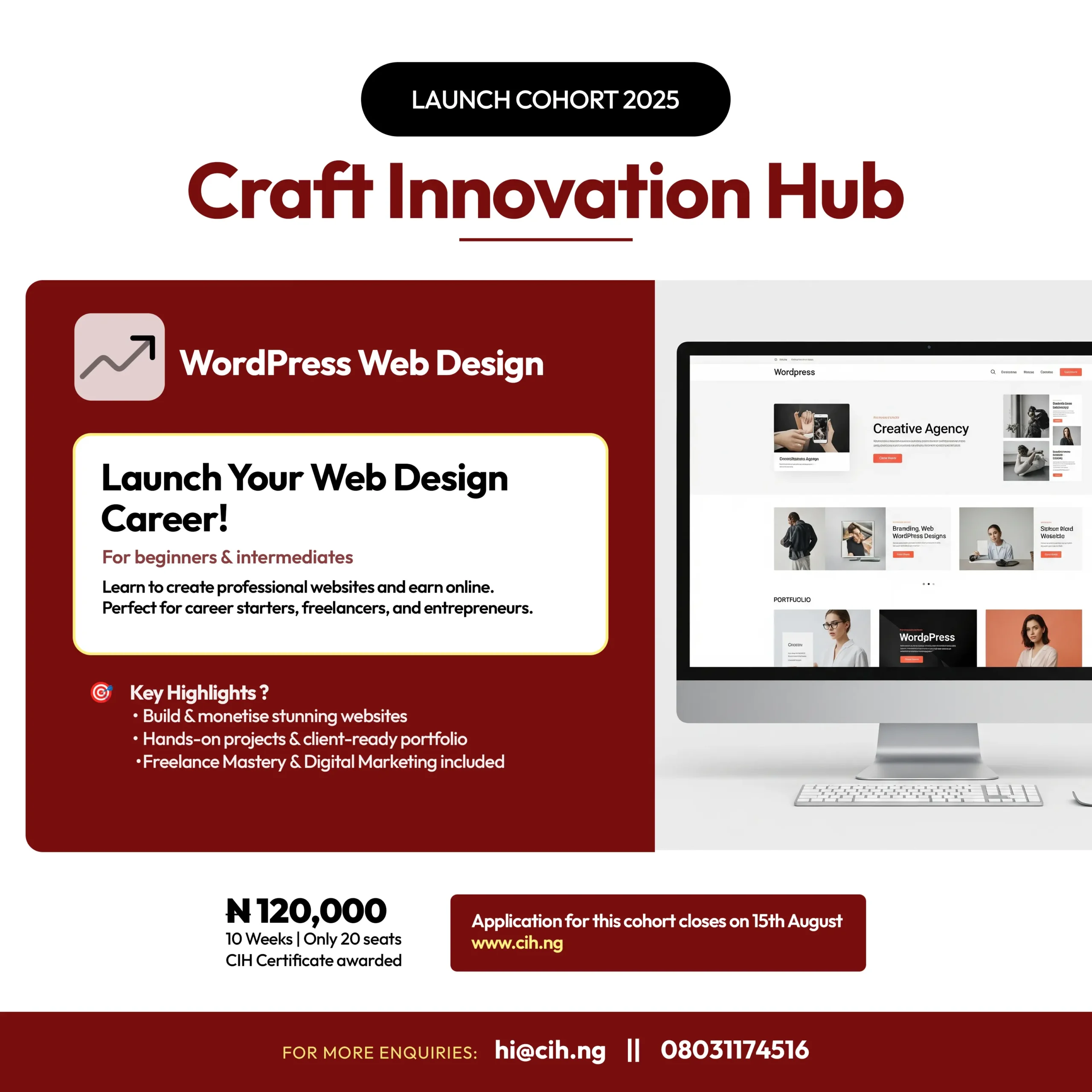wordpress design flier