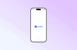 LuxBuy onboarding and sign up UI case study